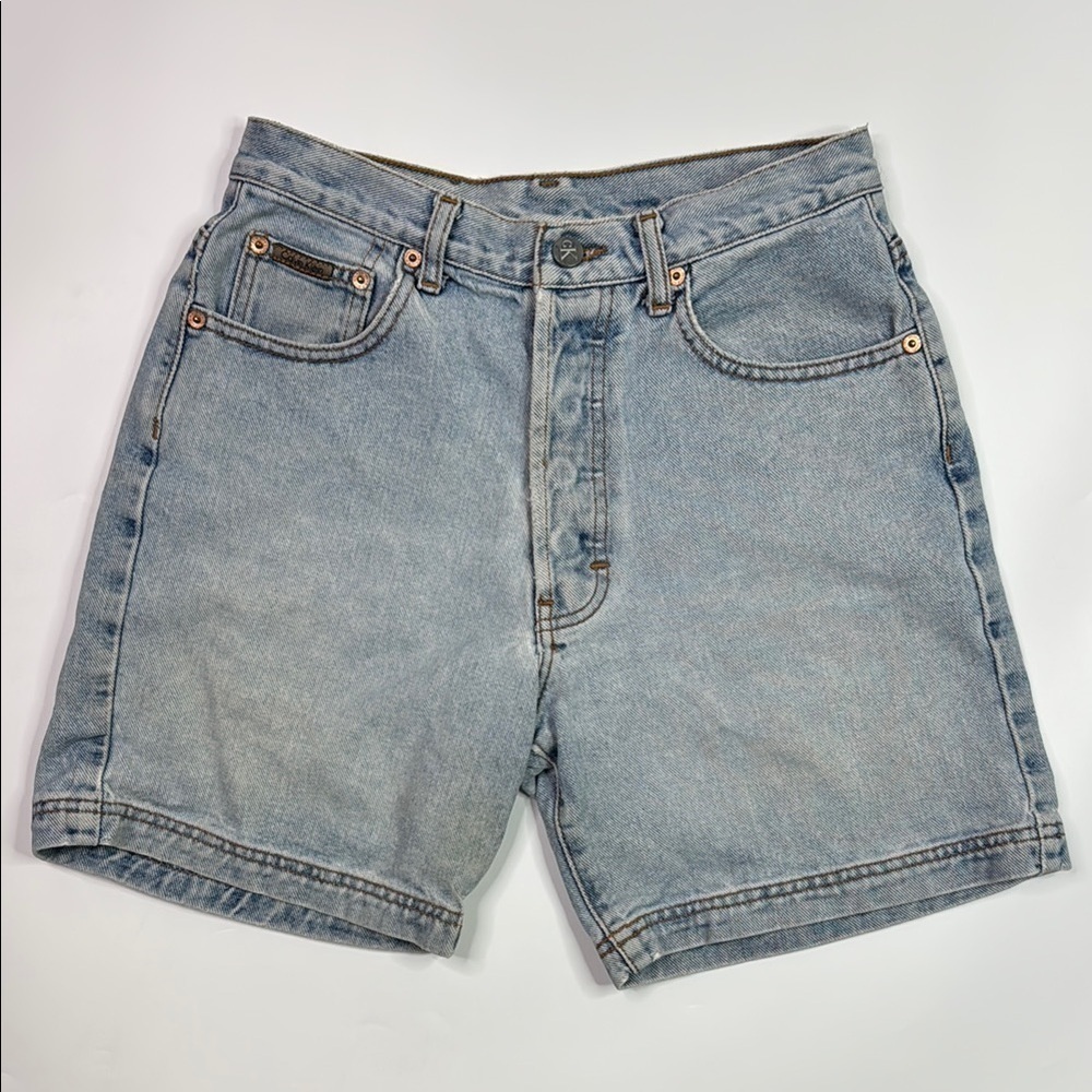 Calvin Klein Denim Button Fly Shorts Size 7
